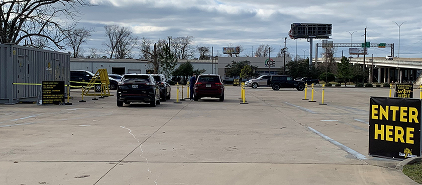 Beaumont, TX Rapid COVID Drive Thru Testing